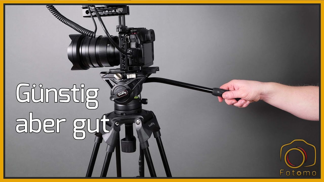 Günstiges Stativ mit Fluid Neiger von Smallrig im Test