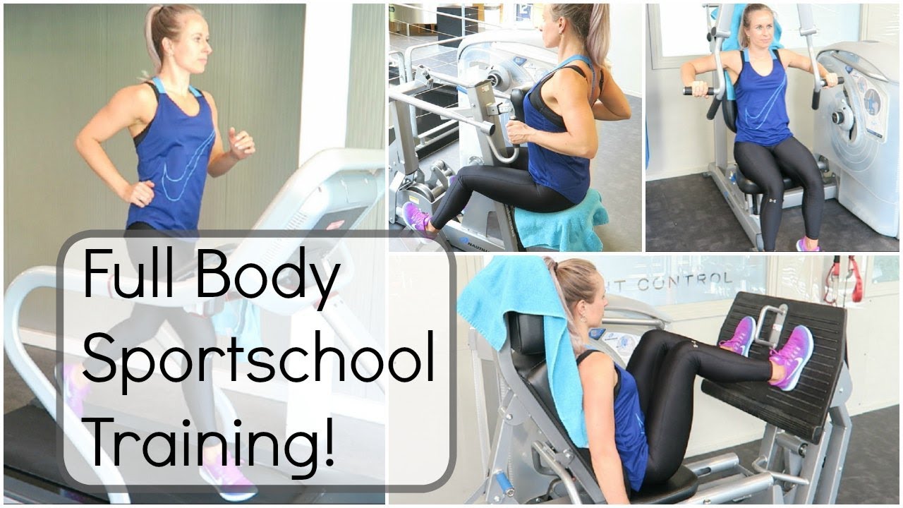 Fitness workout - Sportschool training voor beginners! Full Body