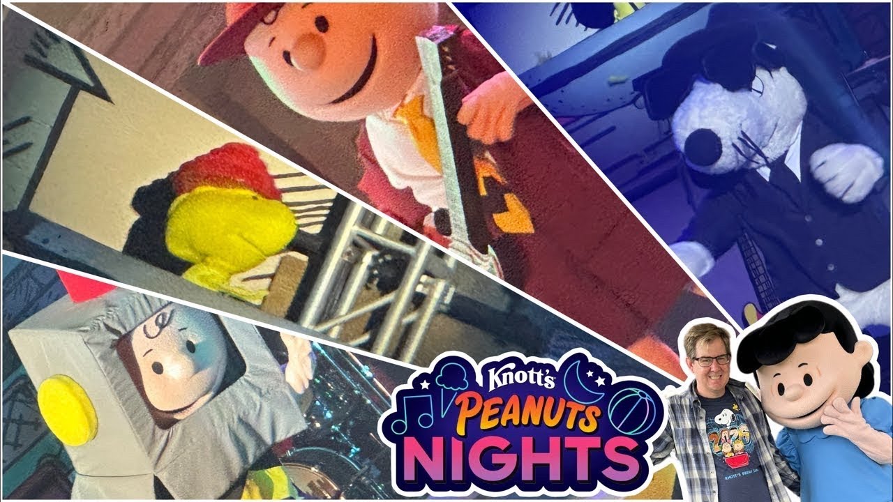 Peanuts Celebration and Knotts Berry Farm at Night Live Stream