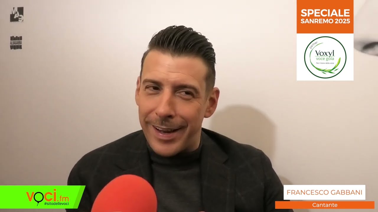 SANREMO 2025: FRANCESCO GABBANI su VOCI.fm