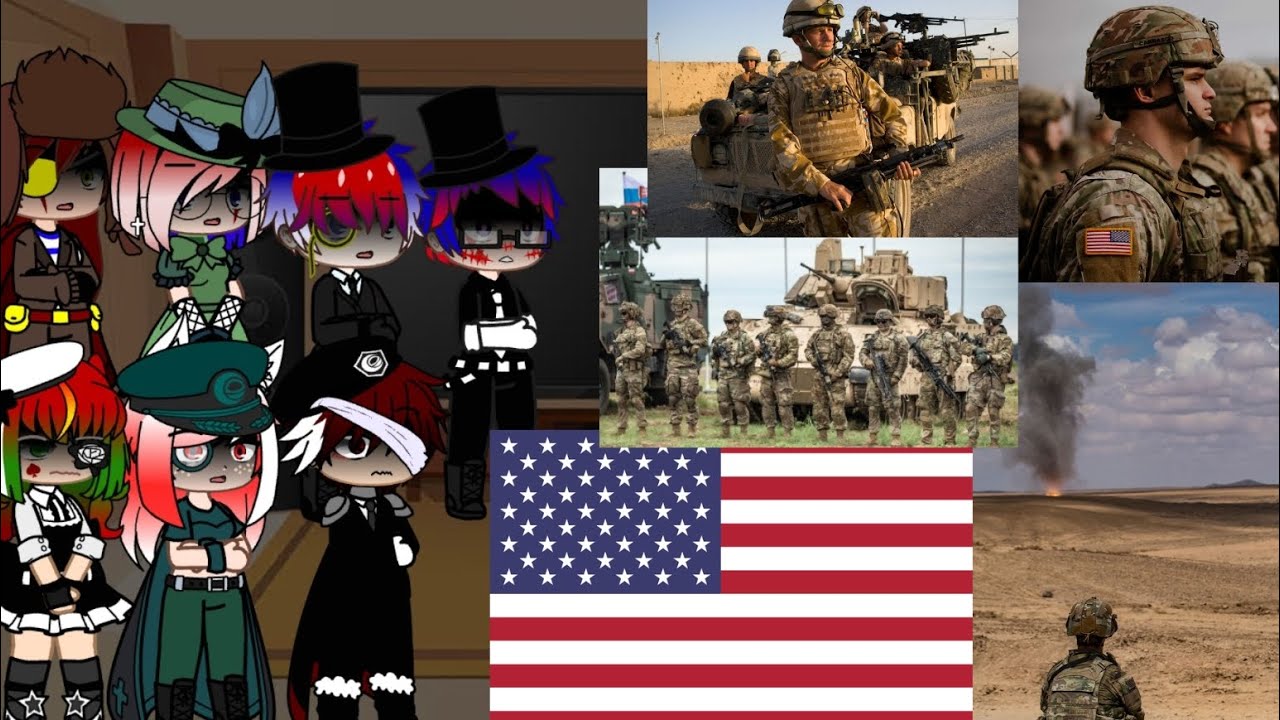 past countryhumans react to America military 2000 to 2023