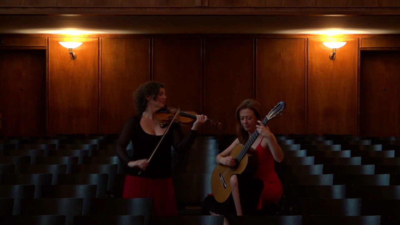 CORDELIA & Virginia Arancio - BACHIANAS BRASILEIRAS No. 5 by Villa-Lobos for violin & guitar