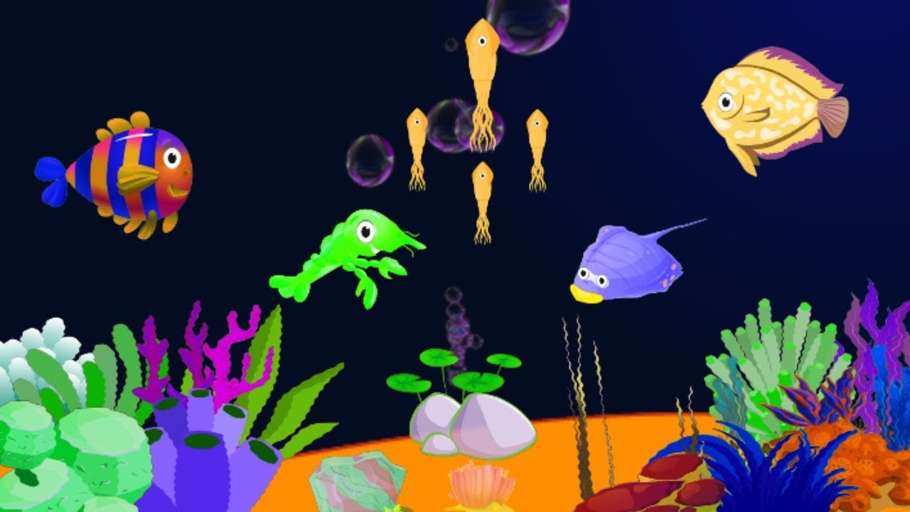 Gentle Underwater Fish🐬 Lullaby for Babies  Soft Bedtime Sleep Music🎼 with Aquarium Scenes