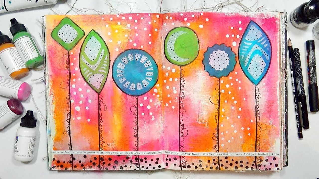Art Journaling with Masks & Stencils