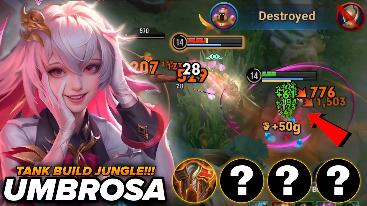 UMBROSA IS OVERPOWERED!! | BROKEN JUNGLE TANK BUILD & ARCANA - HONOR OF KINGS