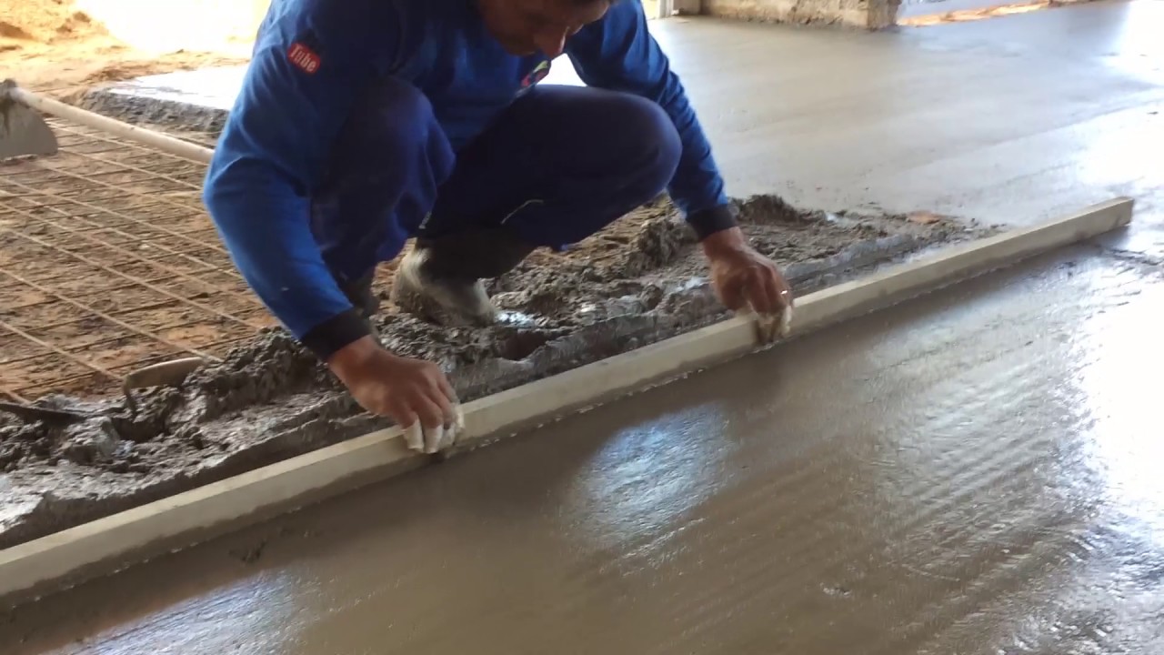 Medida de concreto para CONTRA PISO APRENDA A SARRAFIAR