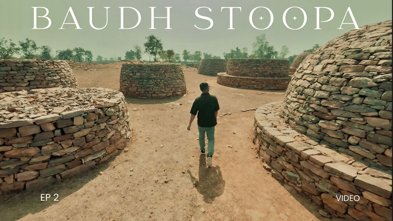 A massive Buddhist stupa that is 5000 years old