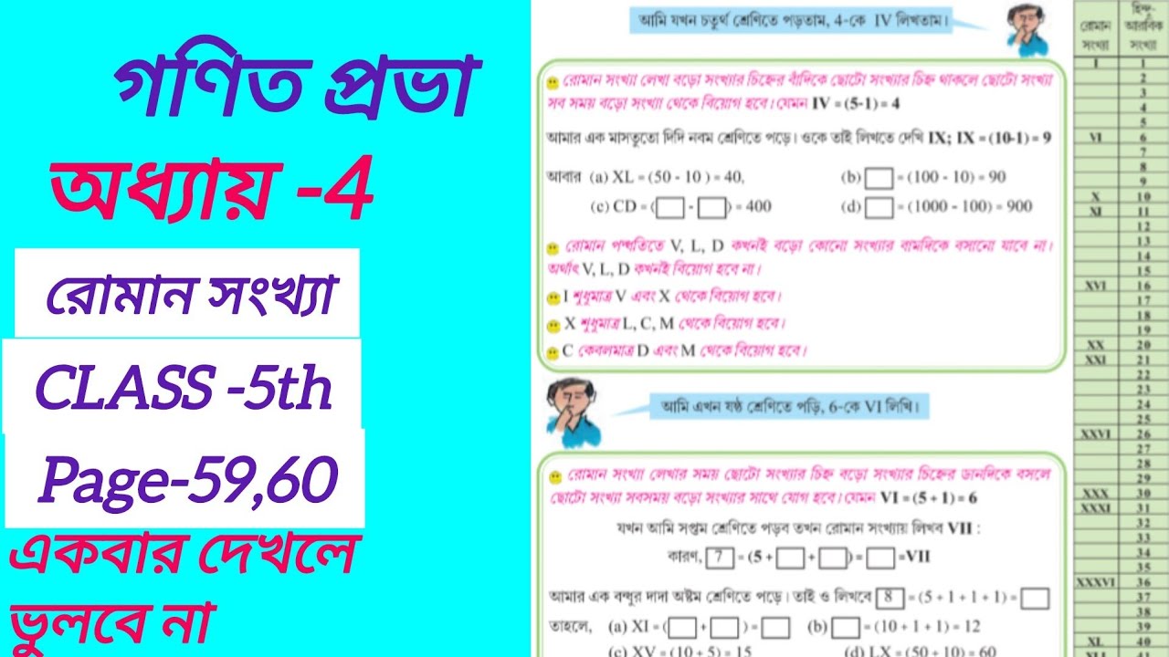 Class-6//Math//Ganit Prabha//Roman number//Online Education Society