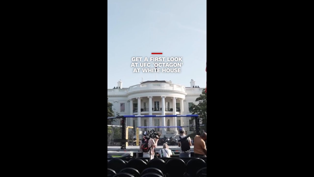 Get a first look at UFC 'octagon' at White House