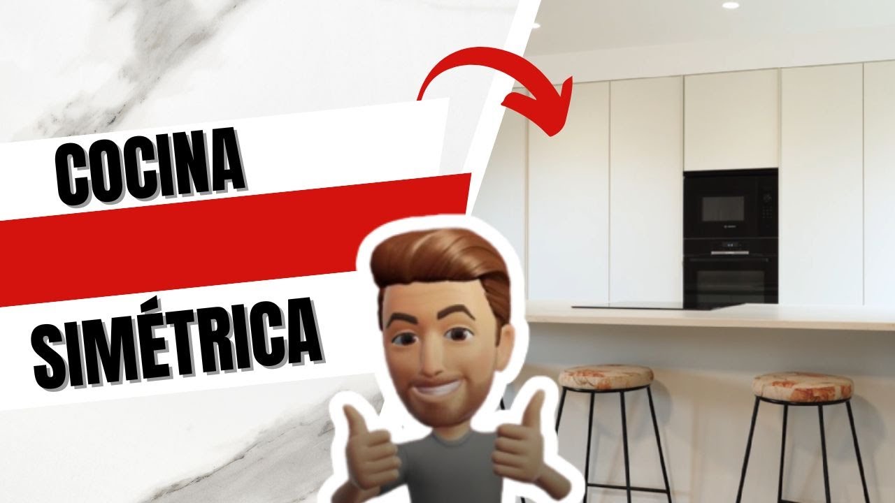 Muebles de cocina color blanco y electrodomésticos negros con encimera Dekton Rem