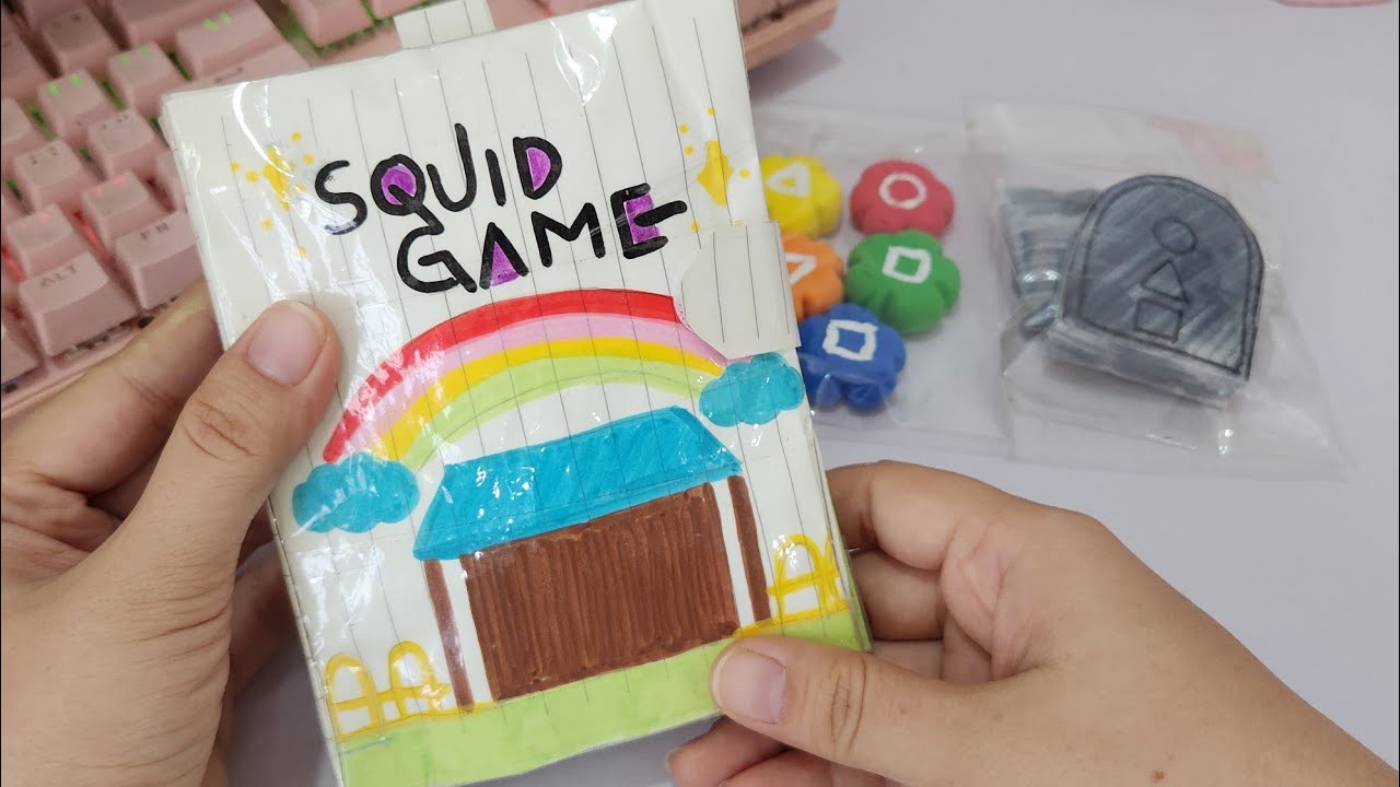 DIY PAPER CRAFTS SQUID GAME BOOK 
