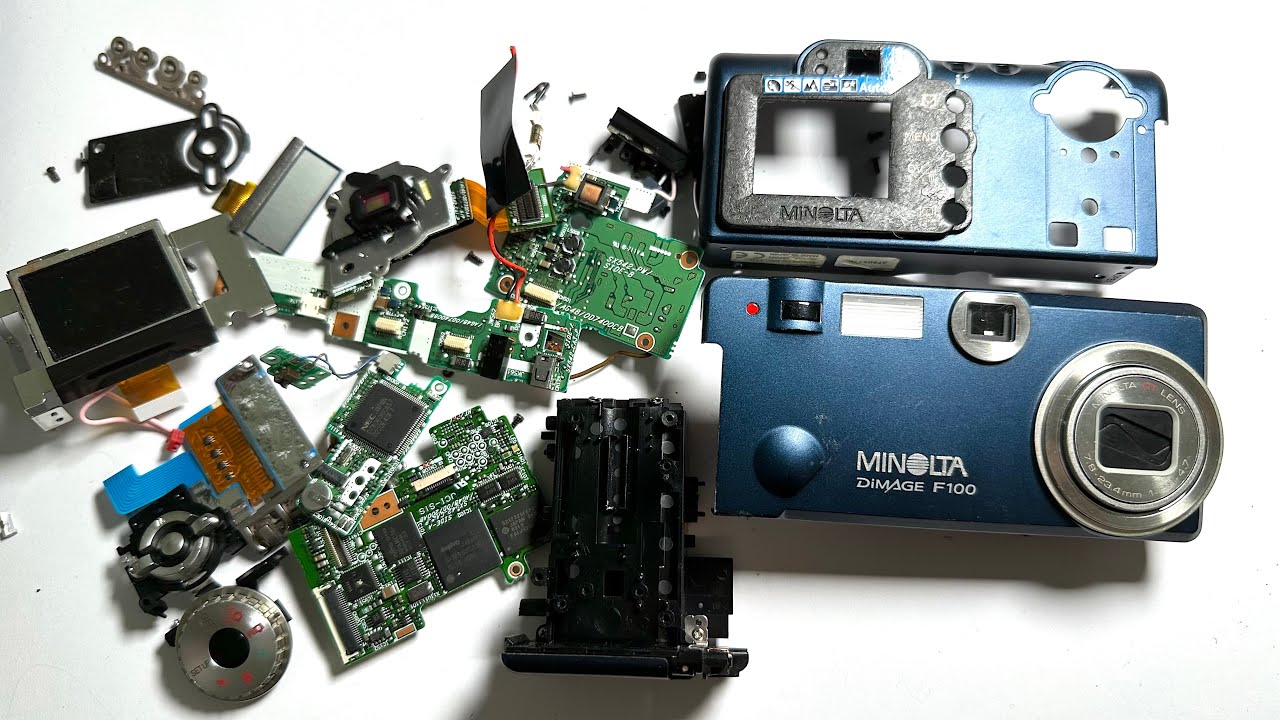 Minolta Dimage F100 Digital Camera Teardown
