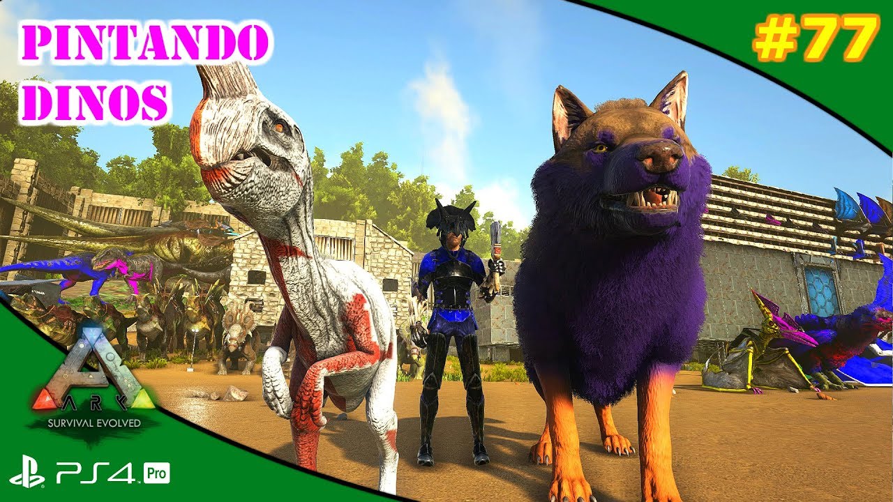 🖌PINTAR DINOS Y ESTRUCTURAS + TLC 1 | ARK [#77] | Servidor Oficial PVE