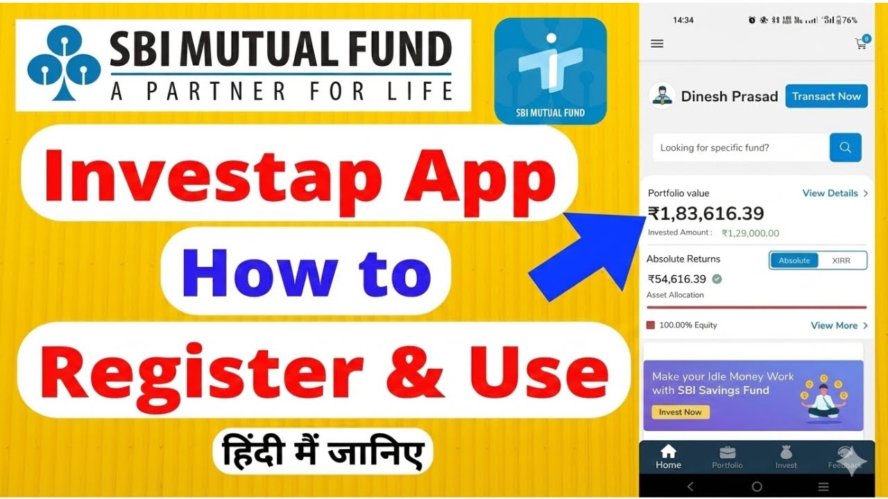 How to Use SBI Mutual Fund Investap | How to Invest in SBI Mutual Fund through Investap app