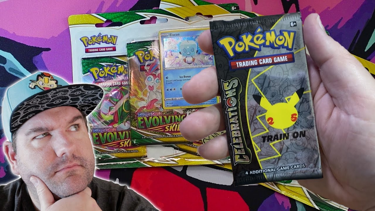 Pokemon Celebrations Leaked & Evolving Skies Three Pack Blisters Opened!