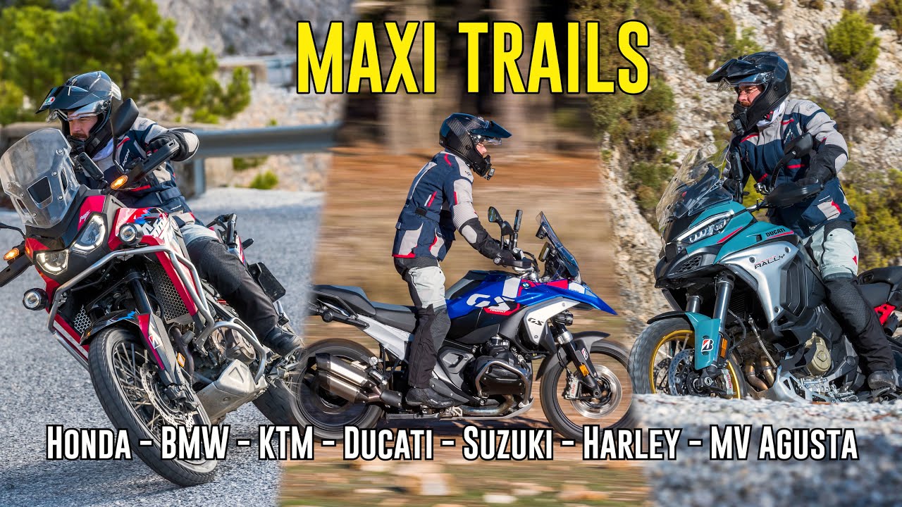 I test the 7 BEST MAXI TRAILS on the market! (BMW, Ducati, KTM, Harley, MV Agusta, Honda, Suzuki)