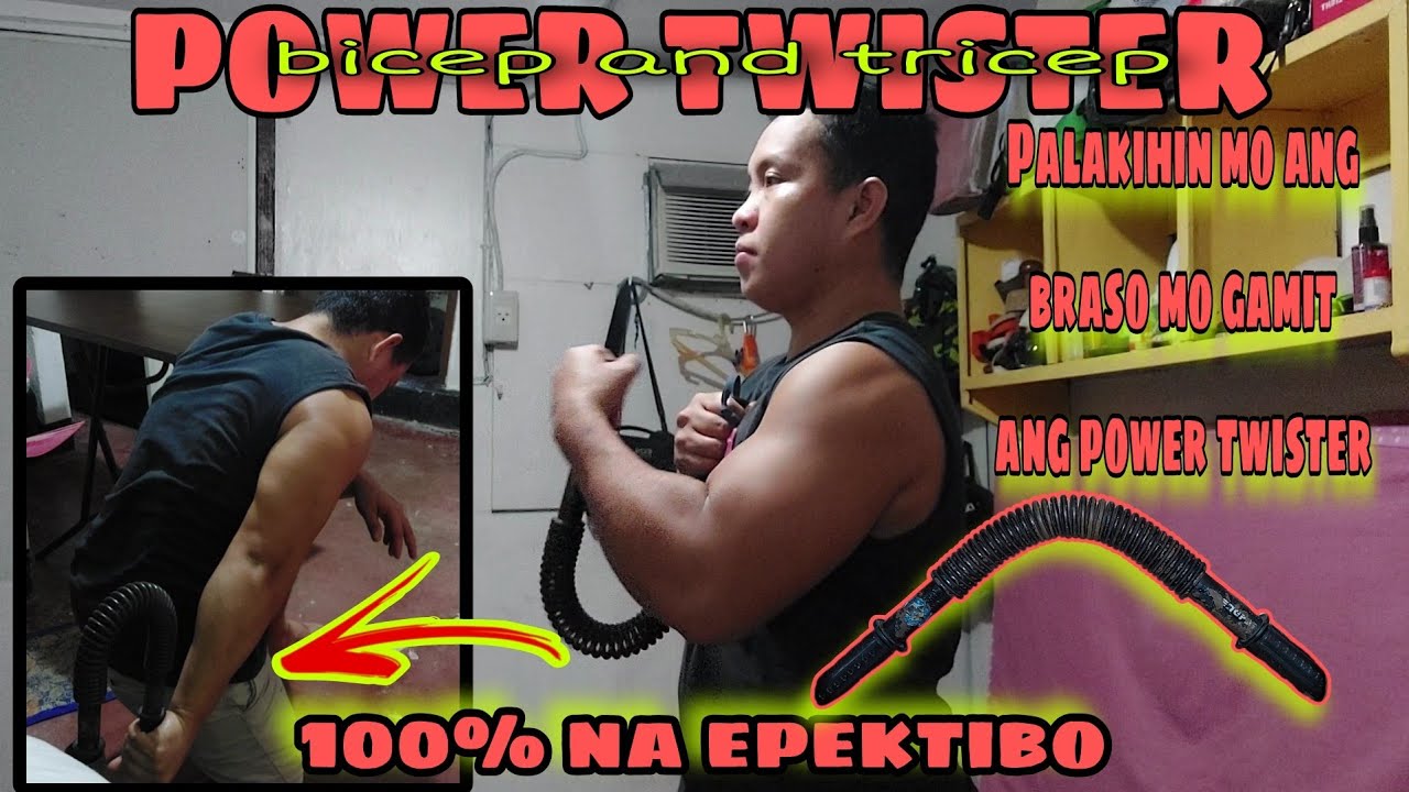 TRICEP AND BICEP EXERCISE USING A POWER TWISTER / Ronnel's TV #KAjobos