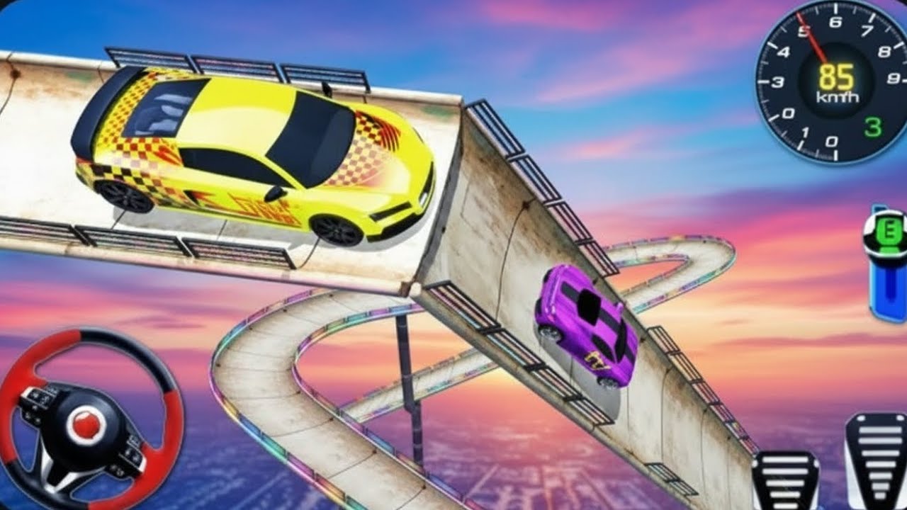 Mega Ramp GT Car Stunt Racing | Extreme High Speed Action (Android Gameplay)