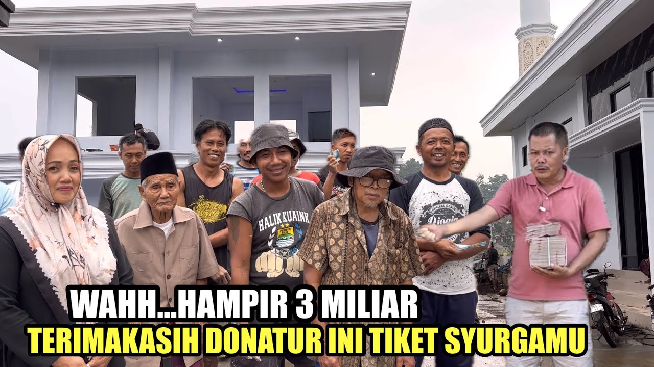 HAMPIR 3 MILIAR PEMBANGUNAN MASJID AT TAQWA FINISH 100 % TERIMA KASIH TAK TERHINGGA UNTUK DONATUR