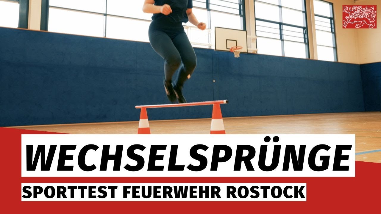 Wechselspr&uuml;nge &bull; Sporttest Feuerwehr Rostock