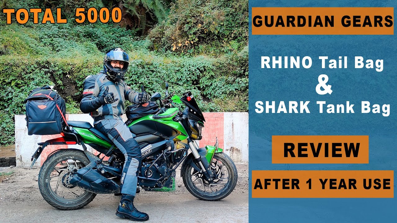 Compact Touring Setup For Long Ride || RHINO TAIL BAG || SHARK TANK BAG || GURDIAN GEARS