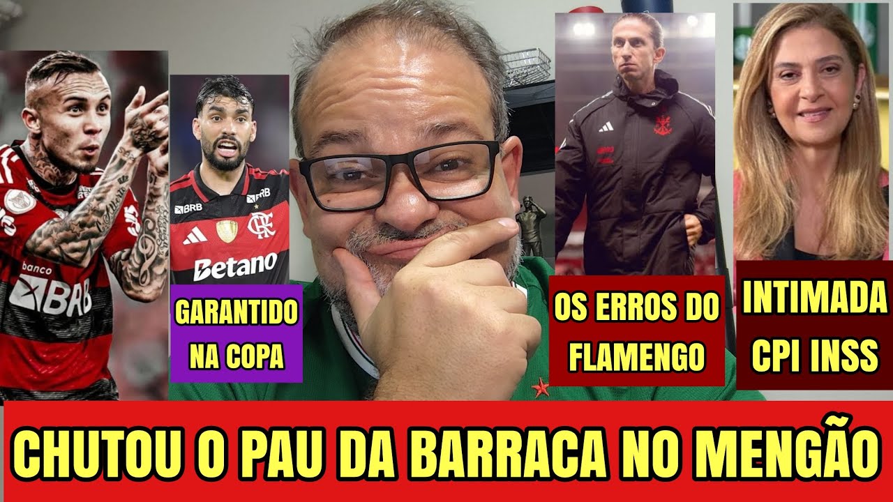 CEBOLINHA ABRE O JOGO! PAQUETÁ GARANTIDO NA SELEÇÃO! OS ERROS DO FLAMENGO! LEILA INTIMADA. PALMEIRAS