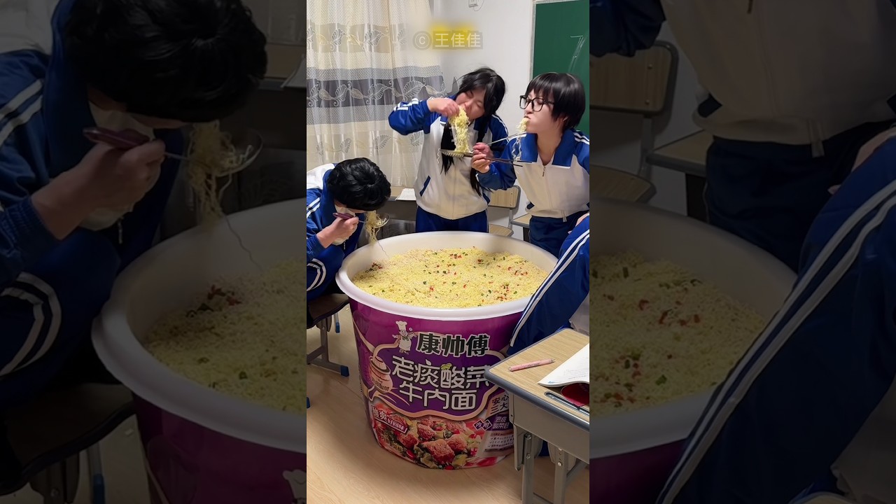 Eating Ramen Behind the Teacher’s Back