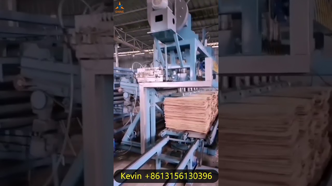 Automatic high end roller dryer 4 decks with automatic feeder and veneer collection system