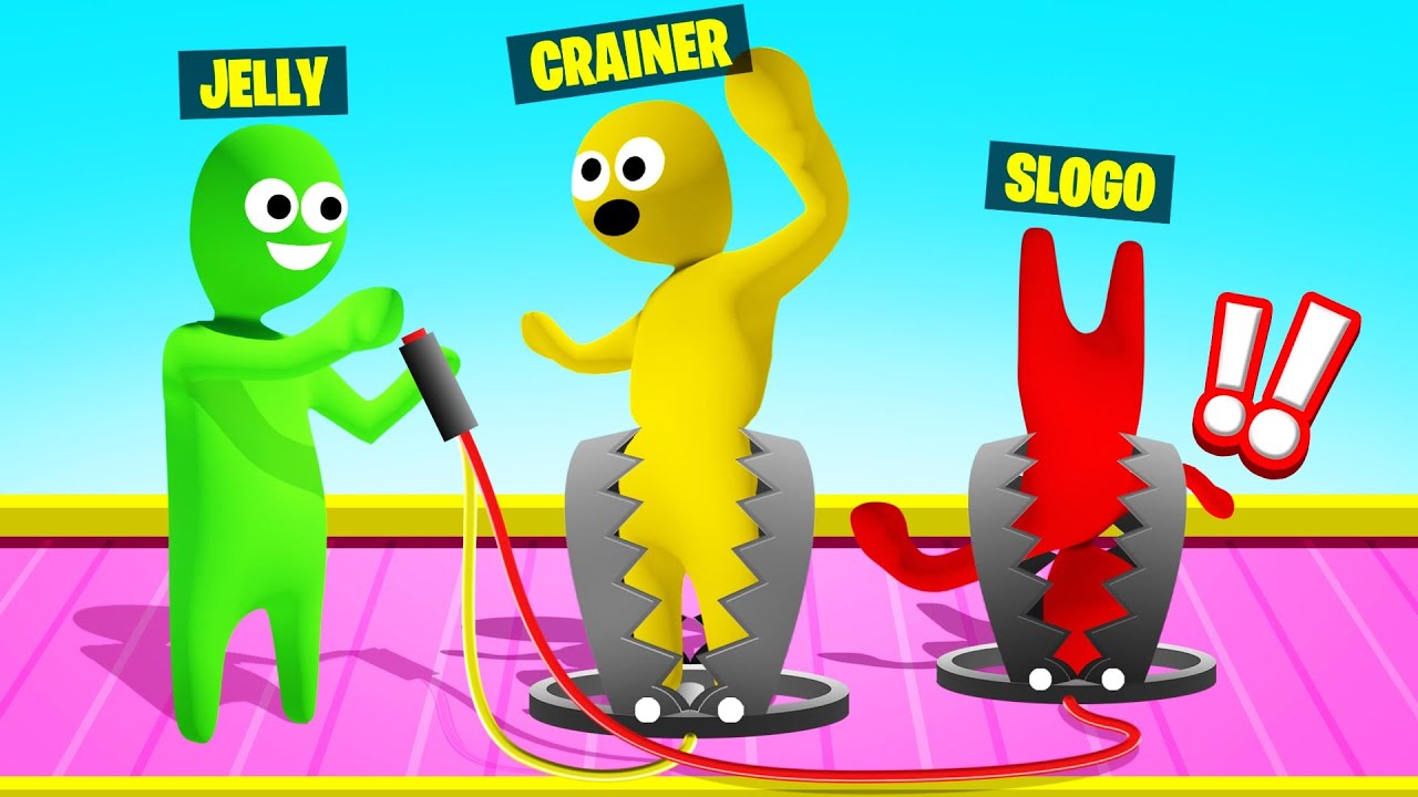 I Trolled My BEST FRIENDS With a BEAR TRAP! (Gang Beasts)