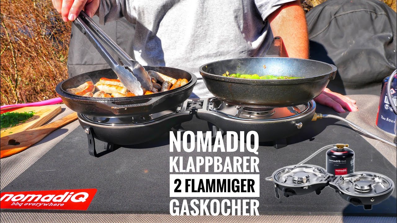 #676: nomadiQ tragbarer 2-flammiger Outdoor Kocher - klein und handlich, dazu noch ordentlich Power
