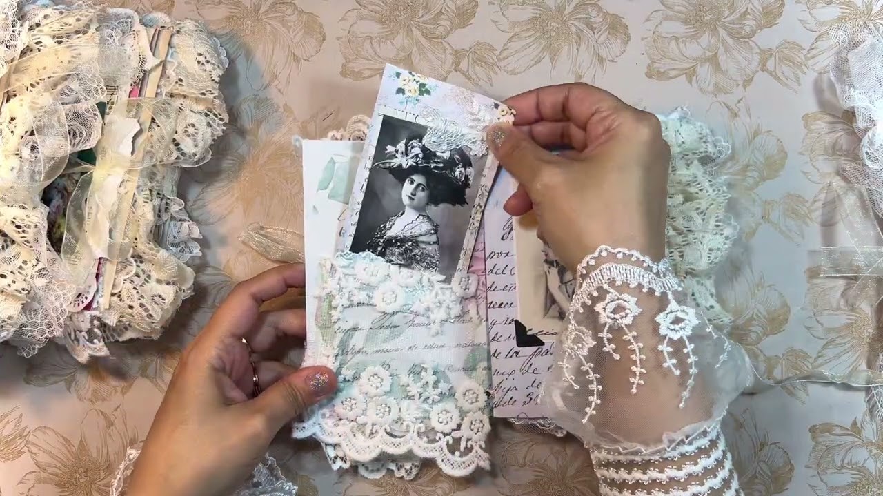 71 ~ جورنالات بطابع شابي شيك مصنوعة يدويًا  ، Handmade Shabby Chic Journals ♥️