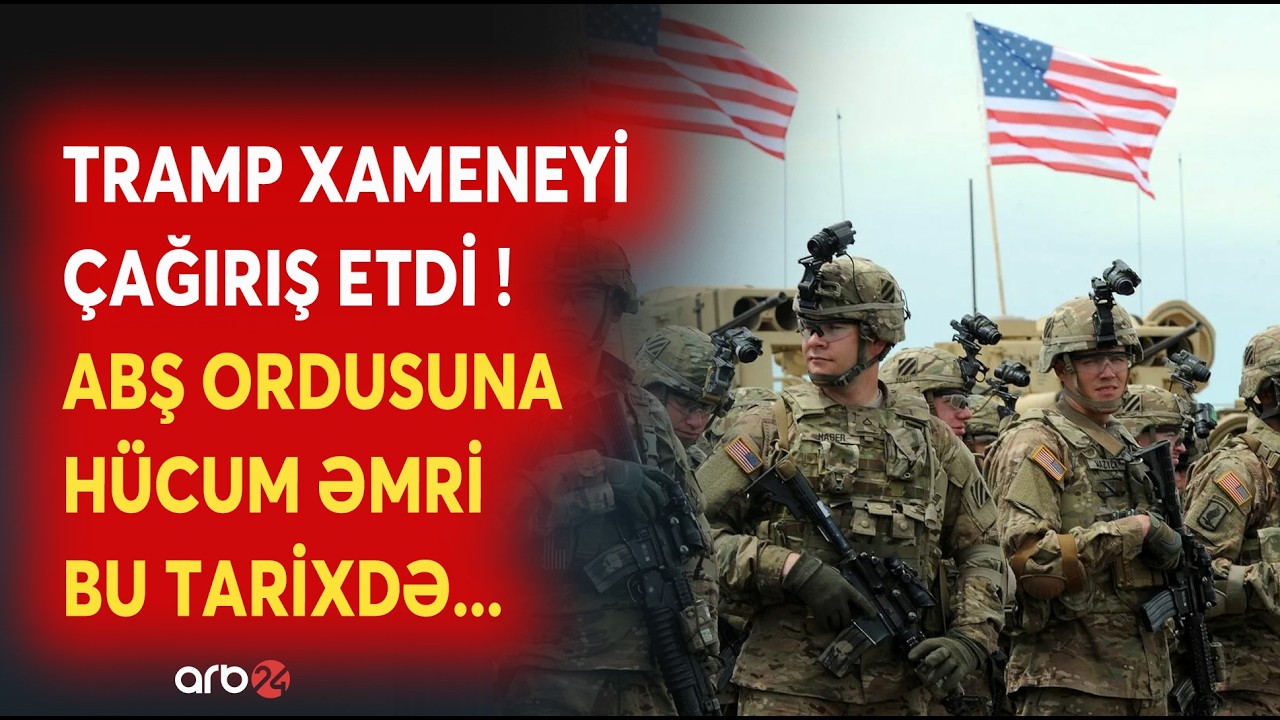 SON DƏQİQƏ! ABŞ ordusuna HÜCUM ƏMRİ VERİLİR? - Trampdan İrana SƏRT XƏBƏRDARLIQ - NƏ BAŞ VERİR?