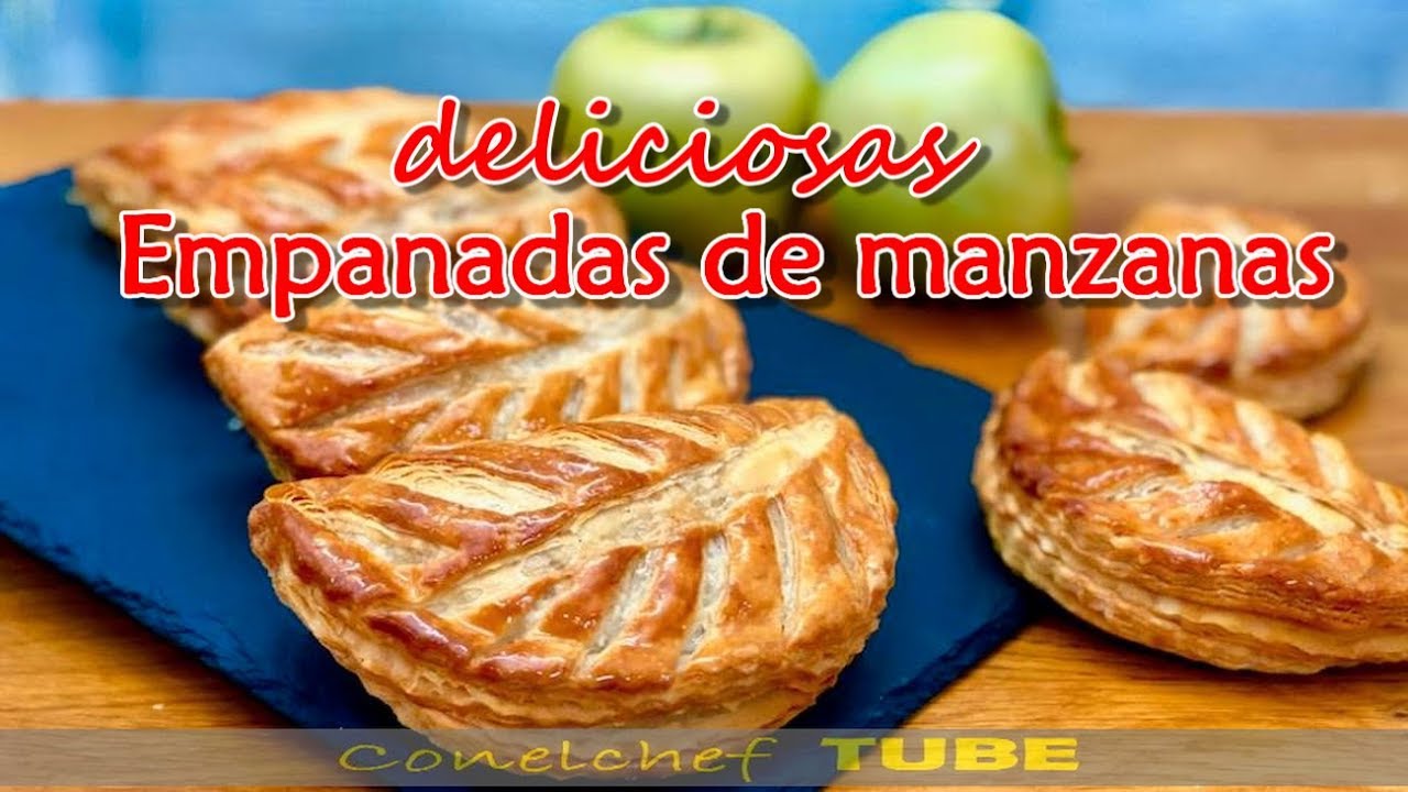 Empanadas de manzanas con masa de hojaldre-