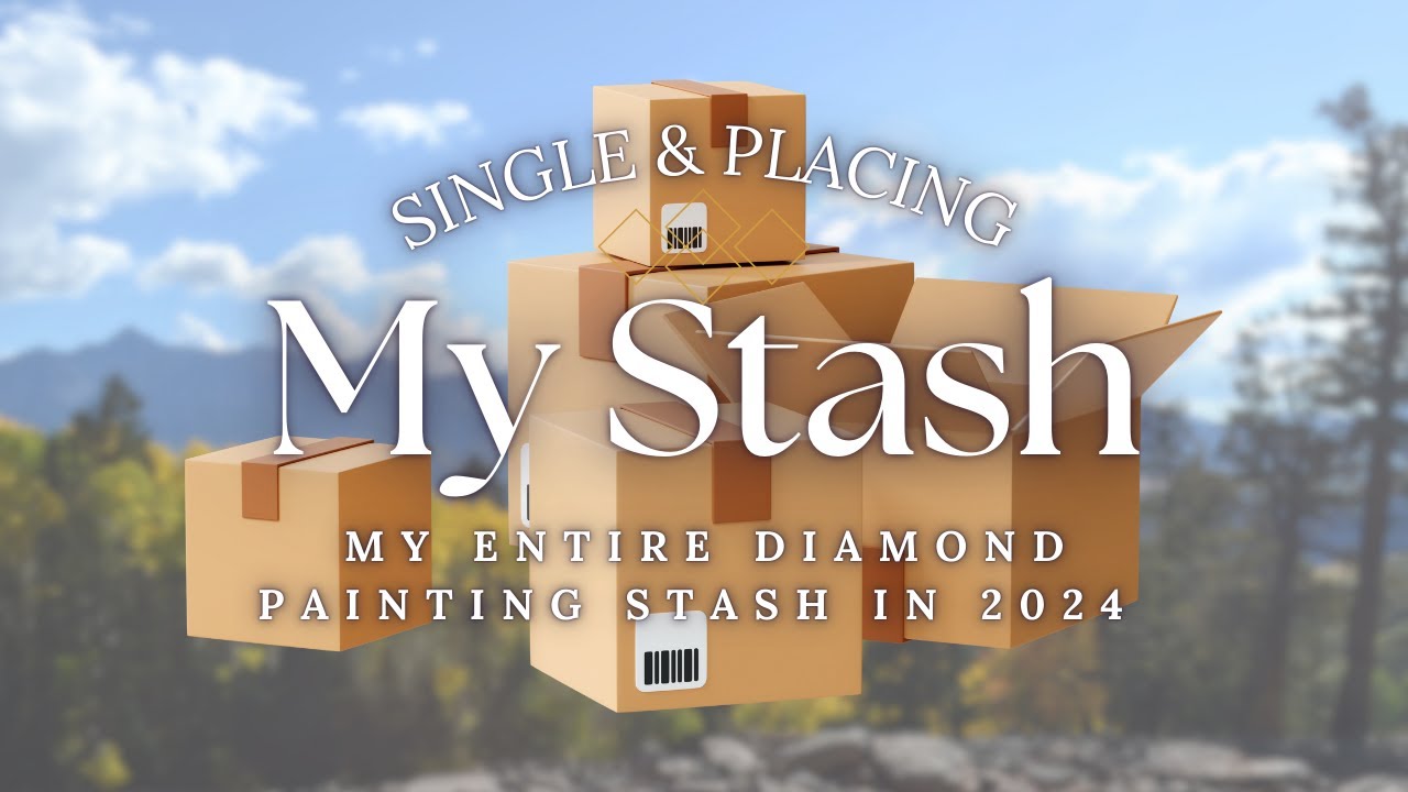My Entire Diamond Painting Stash - 2024 #diamondpainting #crafting #hobby