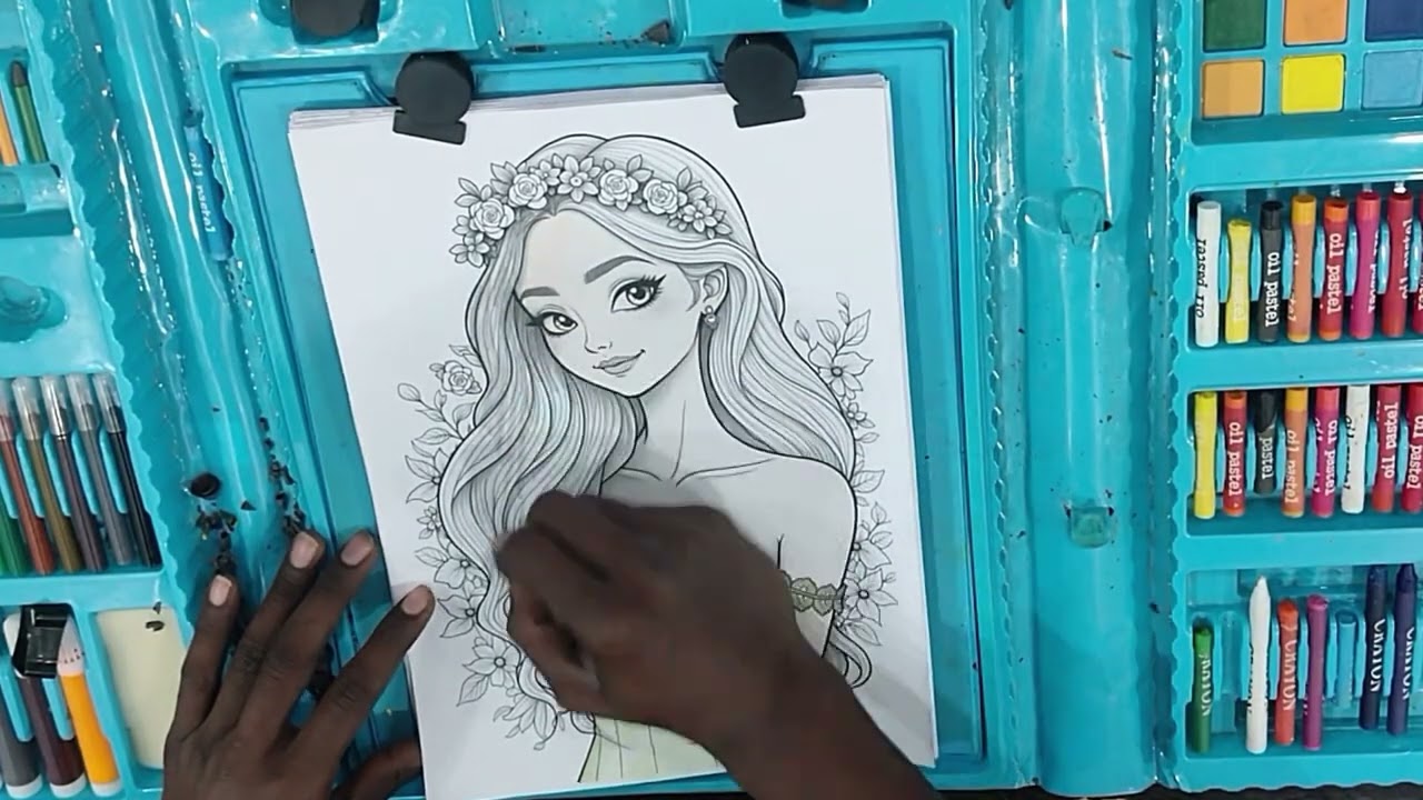 New color fill in cute queen wait for amazing result