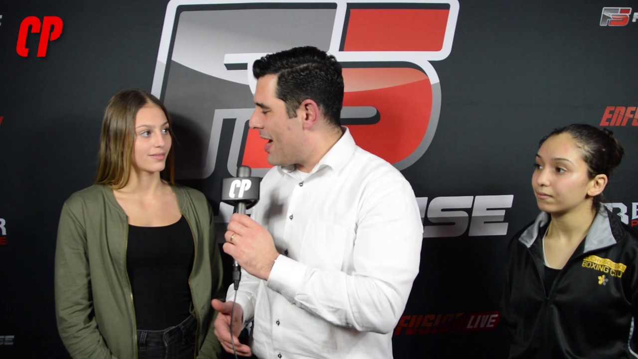 Georgina van der Linden & Fadma Basrir  op FightSense presents Enfusion Live - 3 december 2016