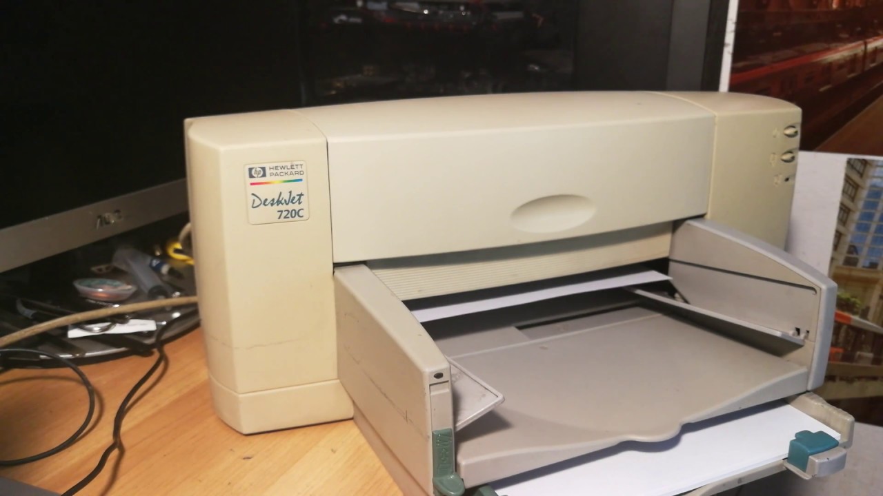 (Hewlett-Packard) HP DeskJet 720C [1997] Настройка и демонстрация