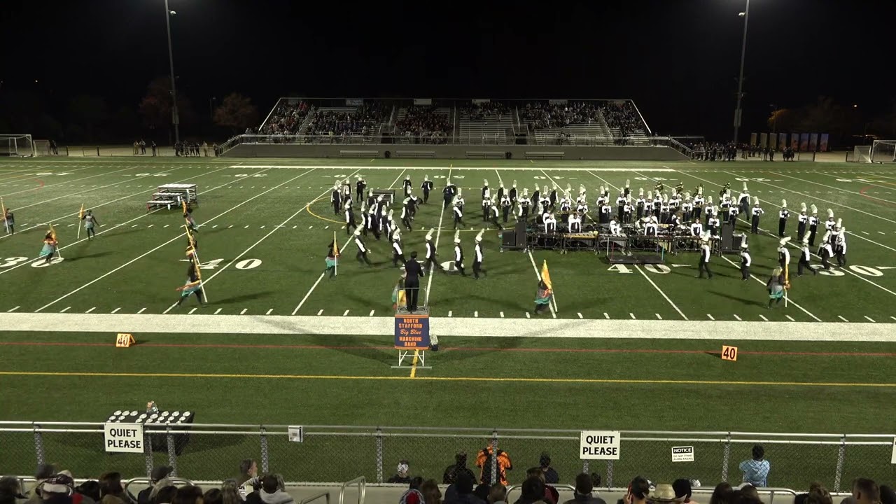 North Stafford Big Blue Marching Band at 2024 Williamsburg Marching Band Showcase
