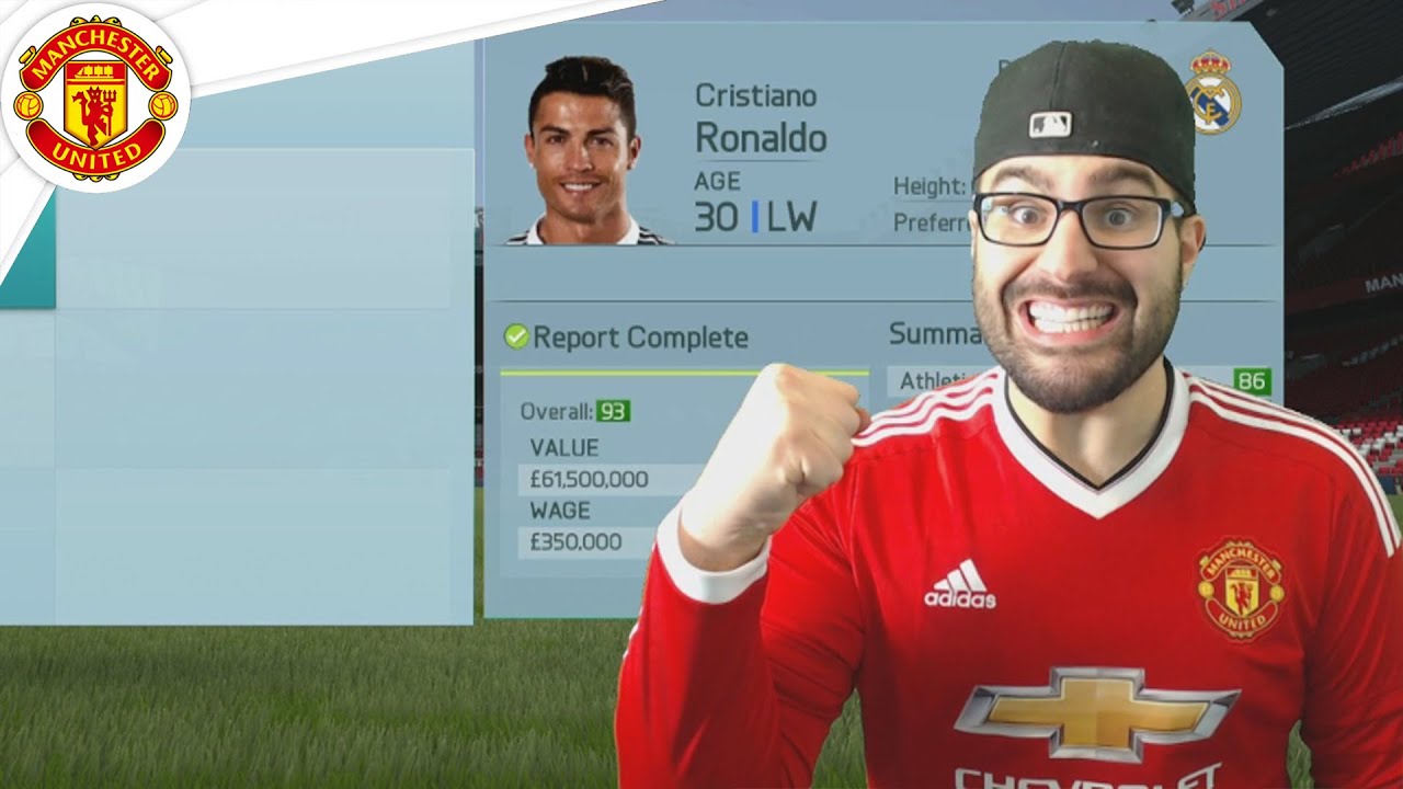 CRISTIANO RONALDO TO MANCHESTER UNITED! FIFA 16 Career Mode #13