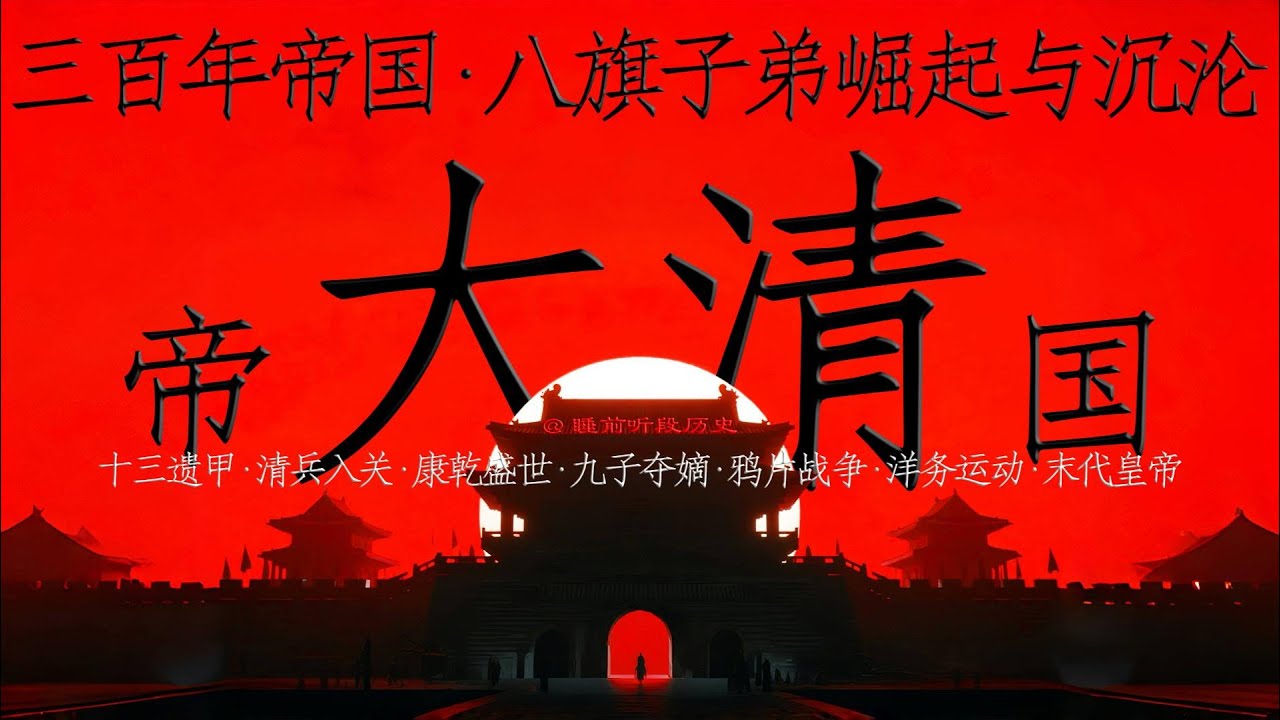 睡前听《大清帝国》｜ 从马蹄到洋枪！300年帝业：一个征服者王朝，如何被西方军舰彻底轰碎国门？
