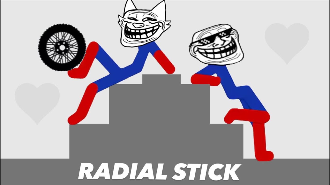 Best Falls | Stickman Dismounting compilation of funny moments RADIAL STICK #673