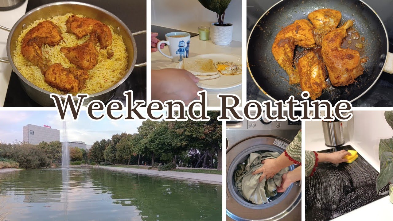 My Weekend Routine 🌿 | Homemaking | Simple Breakfast 🍳 | Chicken Tikka Pulao | Picnic Moments 🍀