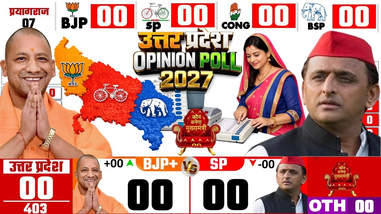 Uttar Pradesh Assembly Election 2027 Opinion Poll | Yogi vs Akhilesh | 403 Seats Battle