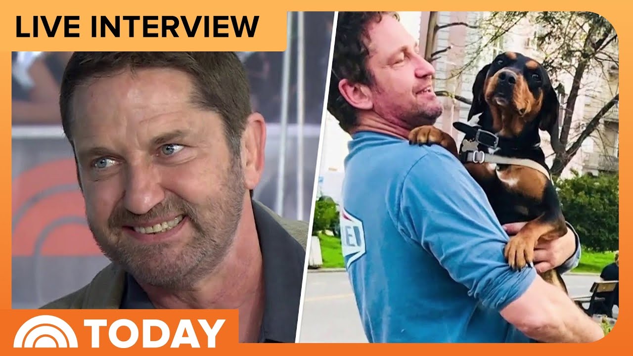 Gerard Butler Adopts Stray Dog While Filming 'Dragon' in Bulgaria