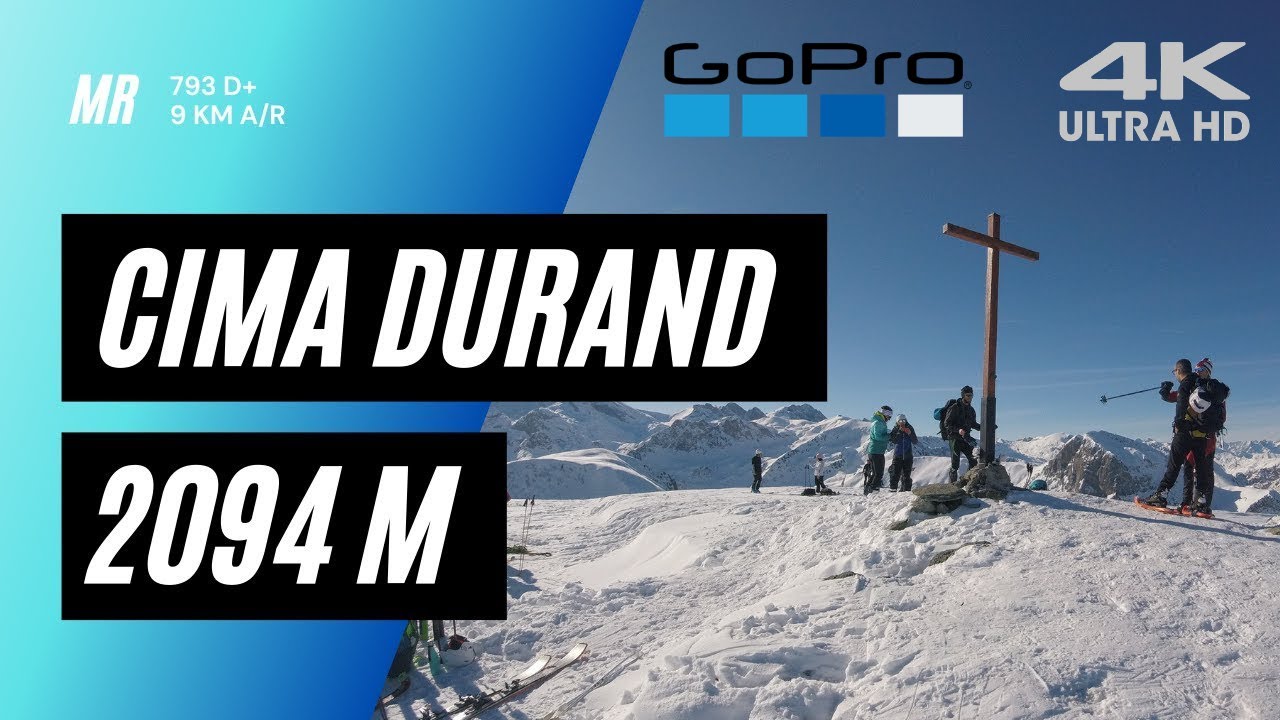 Cima Durand da Artesina - racchette da neve [GoPro Hero 5 session]
