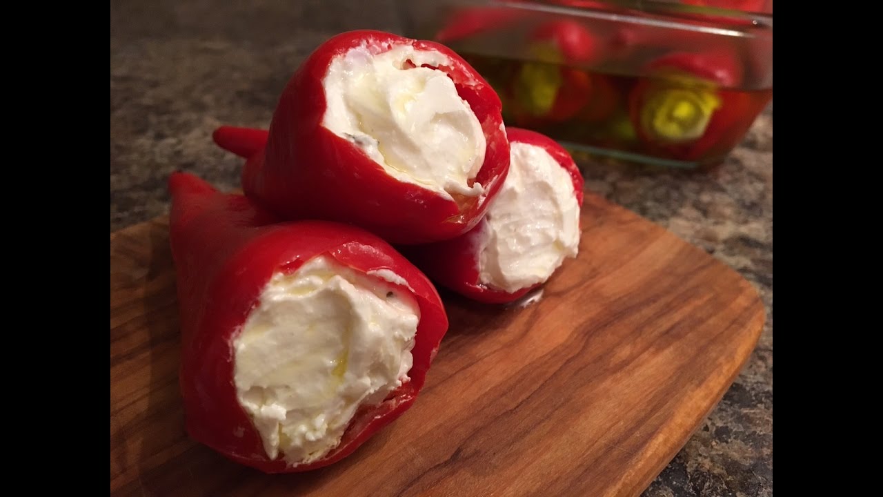 Red Jalapeño Peppers Stuffed with Cream Cheese & Feta Recipe - Episode #155