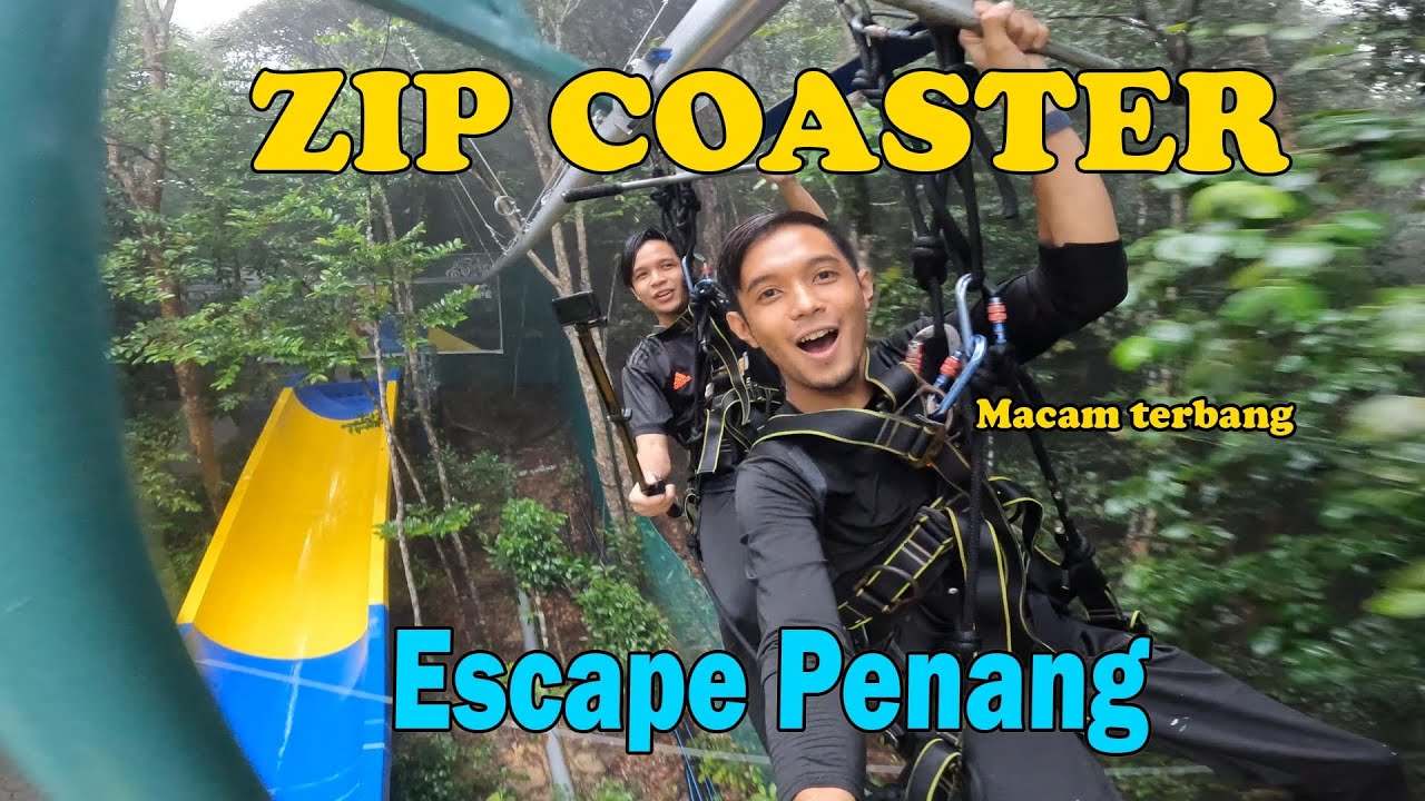 AKU CUBA PERMAINAN BARU DEKAT ESCAPE PENANG ! ZIP COASTER & SKII SLOPE . DAH BOLEH CAMPING ⛺️ !