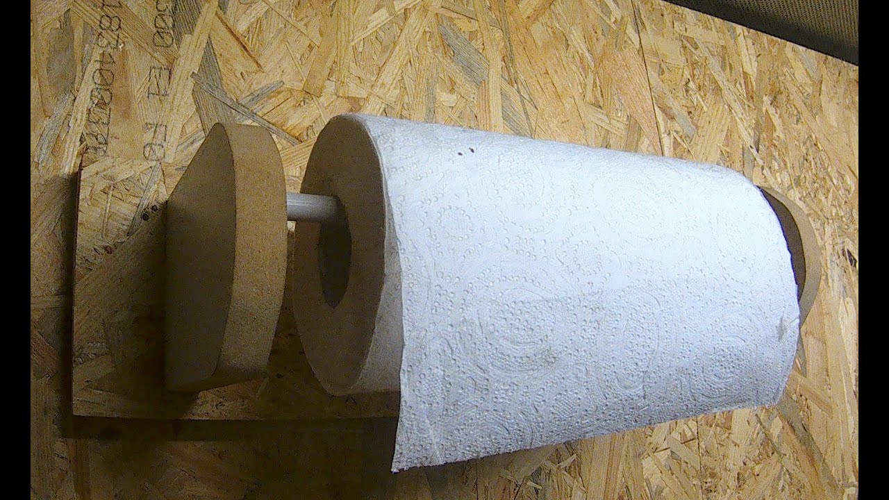 DIY Papierrollenhalter aus Restholz für die Werkstatt //quick & dirty