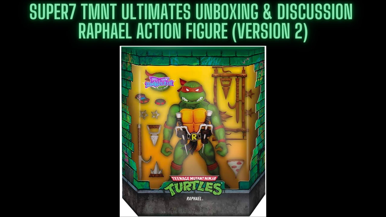 Super7 TMNT Ultimates: Raphael Version 2 Action Figure Unboxing (Teenage Mutant Ninja Turtles)