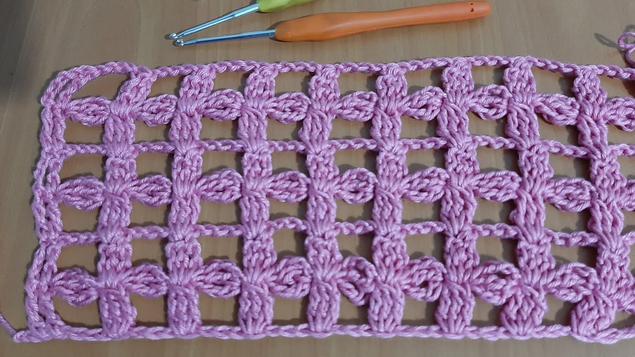 💛 Hermosa puntada formando cruces tejidas a crochet o ganchillo paso a paso